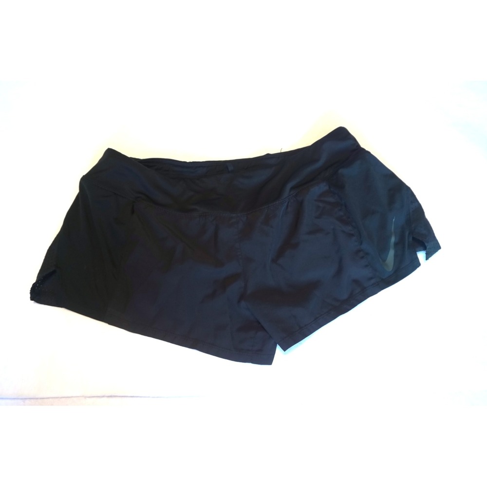 Nike Dri-FIT Womens Black Running Shorts Just Do It Graphic Size L HO2.C1007